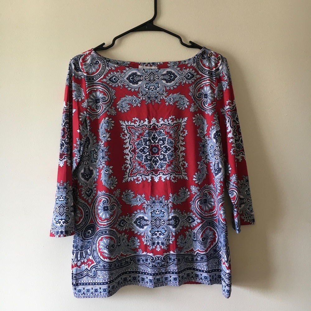 Handkerchief Pattern Beautiful Charter Club Top